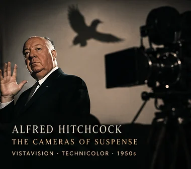 AI-generated editorial illustration linked to Hitchcock; not original documentary image or authenticated hardware photo