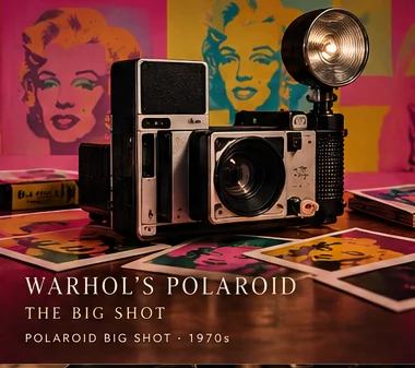AI-generated editorial illustration linked to Andy Warhol; not original documentary image or authenticated hardware photo
