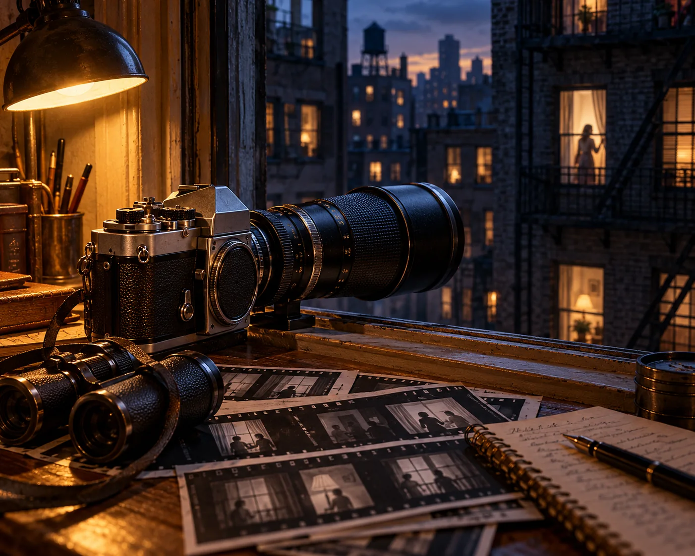 AI illustration of the related cultural camera story